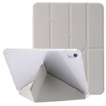 Custodia per tablet in pelle con deformazione acrilica trasparente, For iPad 10th Gen 10.9 2022, For iPad Pro 12.9 2022 / 2021 / 2020