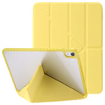 Custodia per tablet in pelle con deformazione acrilica trasparente, For iPad 10th Gen 10.9 2022, For iPad Pro 12.9 2022 / 2021 / 2020