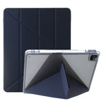 Custodia per tablet in pelle con deformazione acrilica trasparente, For iPad Pro 11 2022 / 2021 / 2020, For iPad Air / Air 2 / 9.7 2018 / 2017