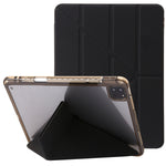 Custodia per tablet in pelle con deformazione acrilica trasparente, For iPad 10th Gen 10.9 2022, For iPad Pro 12.9 2022 / 2021 / 2020
