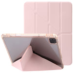 Custodia per tablet in pelle con deformazione acrilica trasparente, For iPad 10th Gen 10.9 2022, For iPad Pro 12.9 2022 / 2021 / 2020