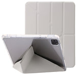 Custodia per tablet in pelle con deformazione acrilica trasparente, For iPad 10th Gen 10.9 2022, For iPad Pro 12.9 2022 / 2021 / 2020