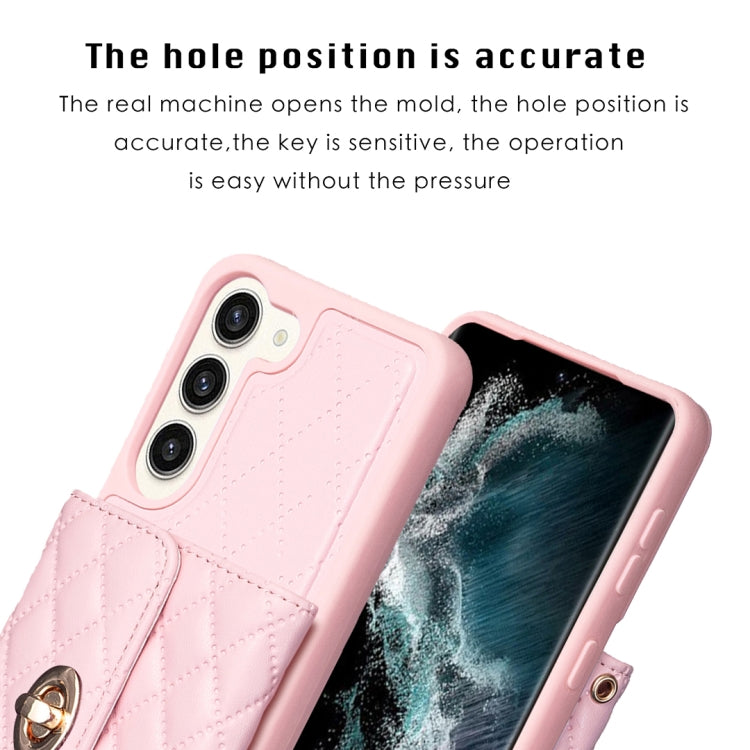 Custodia per telefono in pelle rombica a portafoglio con fibbia in metallo orizzontale, For Samsung Galaxy S23+ 5G, For Samsung Galaxy S23 Ultra 5G, For Samsung Galaxy S22 Ultra 5G, For Samsung Galaxy S21 FE 5G