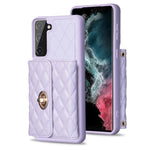 Custodia per telefono in pelle rombica a portafoglio con fibbia in metallo orizzontale, For Samsung Galaxy S23+ 5G, For Samsung Galaxy S23 Ultra 5G, For Samsung Galaxy S22 Ultra 5G, For Samsung Galaxy S21 FE 5G