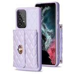 Custodia per telefono in pelle rombica a portafoglio con fibbia in metallo orizzontale, For Samsung Galaxy A53 5G, For Samsung Galaxy A54 5G