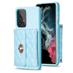 Custodia per telefono in pelle rombica a portafoglio con fibbia in metallo orizzontale, For Samsung Galaxy A53 5G, For Samsung Galaxy A54 5G