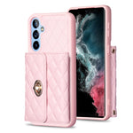Custodia per telefono in pelle rombica a portafoglio con fibbia in metallo orizzontale, For Samsung Galaxy A53 5G, For Samsung Galaxy A54 5G