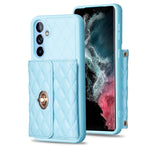 Custodia per telefono in pelle rombica a portafoglio con fibbia in metallo orizzontale, For Samsung Galaxy A53 5G, For Samsung Galaxy A54 5G
