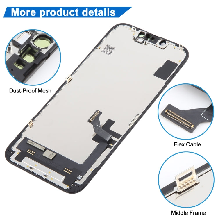 Schermo LCD JK inell per assemblaggio completo di digitalizzatore, For iPhone 14(JK inell), For iPhone 14 Plus(JK inell)