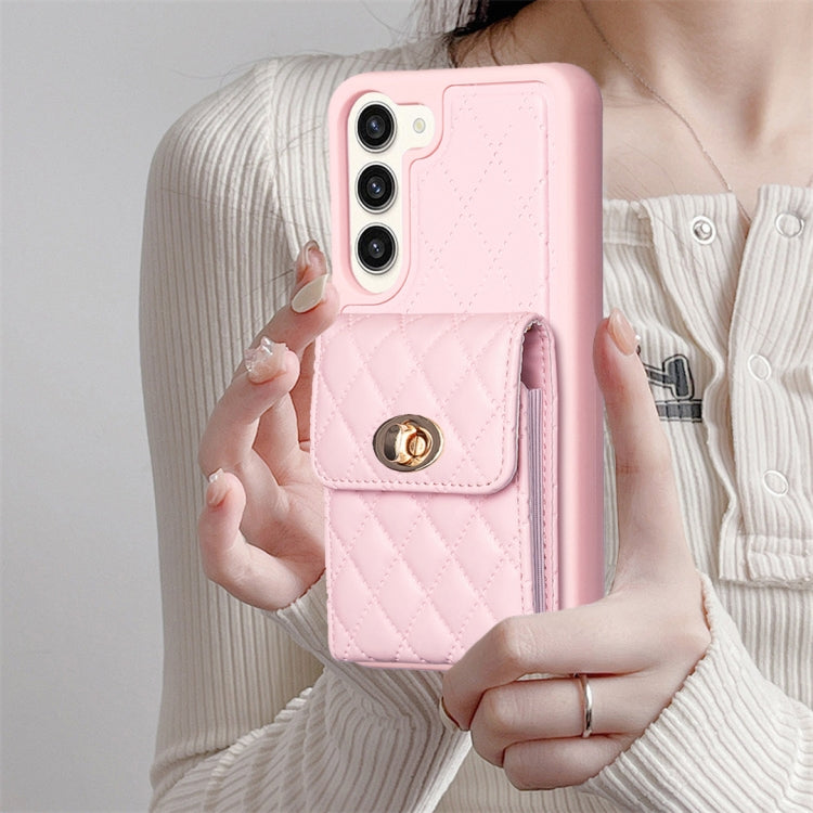 Custodia per telefono in pelle rombica a portafoglio verticale, For Samsung Galaxy S23+ 5G, For Samsung Galaxy S23 Ultra 5G, For Samsung Galaxy S22 Ultra 5G, For Samsung Galaxy S21 FE 5G