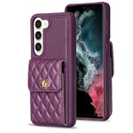 Custodia per telefono in pelle rombica a portafoglio verticale, For Samsung Galaxy S23+ 5G, For Samsung Galaxy S23 Ultra 5G, For Samsung Galaxy S22 Ultra 5G, For Samsung Galaxy S21 FE 5G