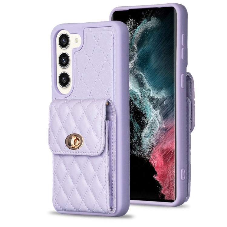 Custodia per telefono in pelle rombica a portafoglio verticale, For Samsung Galaxy S23+ 5G, For Samsung Galaxy S23 Ultra 5G, For Samsung Galaxy S22 Ultra 5G, For Samsung Galaxy S21 FE 5G