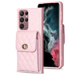 Custodia per telefono in pelle rombica a portafoglio verticale, For Samsung Galaxy S23+ 5G, For Samsung Galaxy S23 Ultra 5G, For Samsung Galaxy S22 Ultra 5G, For Samsung Galaxy S21 FE 5G