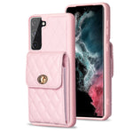 Custodia per telefono in pelle rombica a portafoglio verticale, For Samsung Galaxy S23+ 5G, For Samsung Galaxy S23 Ultra 5G, For Samsung Galaxy S22 Ultra 5G, For Samsung Galaxy S21 FE 5G