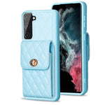 Custodia per telefono in pelle rombica a portafoglio verticale, For Samsung Galaxy S23+ 5G, For Samsung Galaxy S23 Ultra 5G, For Samsung Galaxy S22 Ultra 5G, For Samsung Galaxy S21 FE 5G