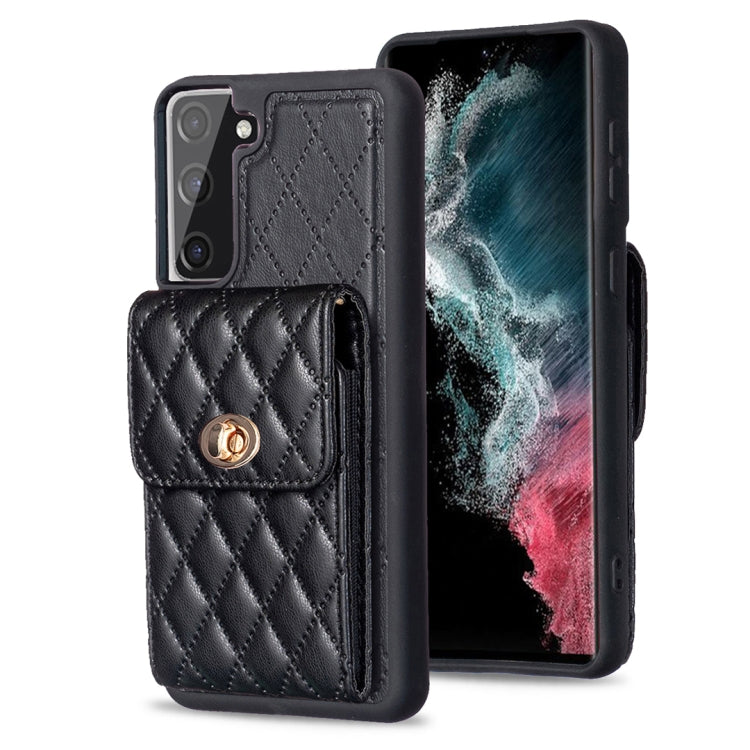 Custodia per telefono in pelle rombica a portafoglio verticale, For Samsung Galaxy S23+ 5G, For Samsung Galaxy S23 Ultra 5G, For Samsung Galaxy S22 Ultra 5G, For Samsung Galaxy S21 FE 5G