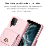 Custodia per telefono in pelle rombica a portafoglio verticale, For Samsung Galaxy A12, For Samsung Galaxy A13 4G, For Samsung Galaxy A34 5G, For Samsung Galaxy A52 4G / 5G