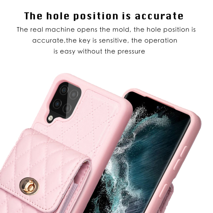 Custodia per telefono in pelle rombica a portafoglio verticale, For Samsung Galaxy A12, For Samsung Galaxy A13 4G, For Samsung Galaxy A34 5G, For Samsung Galaxy A52 4G / 5G