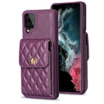 Custodia per telefono in pelle rombica a portafoglio verticale, For Samsung Galaxy A12, For Samsung Galaxy A13 4G, For Samsung Galaxy A34 5G, For Samsung Galaxy A52 4G / 5G