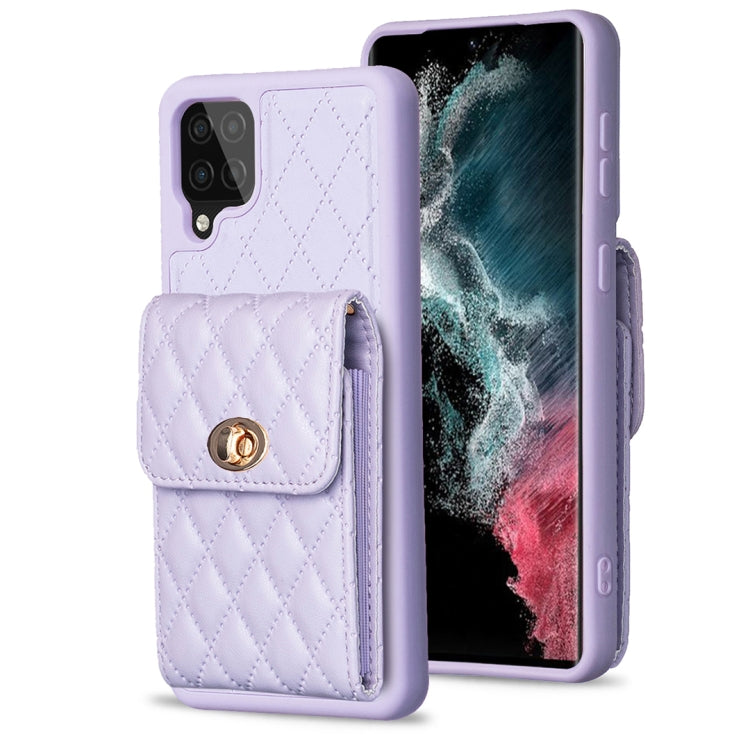 Custodia per telefono in pelle rombica a portafoglio verticale, For Samsung Galaxy A12, For Samsung Galaxy A13 4G, For Samsung Galaxy A34 5G, For Samsung Galaxy A52 4G / 5G