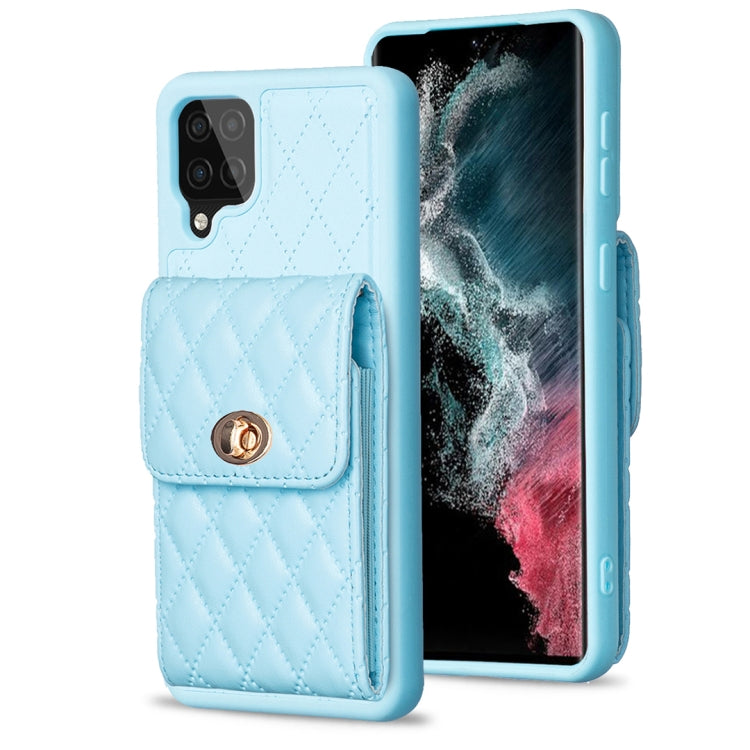 Custodia per telefono in pelle rombica a portafoglio verticale, For Samsung Galaxy A12, For Samsung Galaxy A13 4G, For Samsung Galaxy A34 5G, For Samsung Galaxy A52 4G / 5G