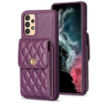 Custodia per telefono in pelle rombica a portafoglio verticale, For Samsung Galaxy A12, For Samsung Galaxy A13 4G, For Samsung Galaxy A34 5G, For Samsung Galaxy A52 4G / 5G