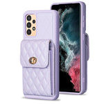 Custodia per telefono in pelle rombica a portafoglio verticale, For Samsung Galaxy A12, For Samsung Galaxy A13 4G, For Samsung Galaxy A34 5G, For Samsung Galaxy A52 4G / 5G