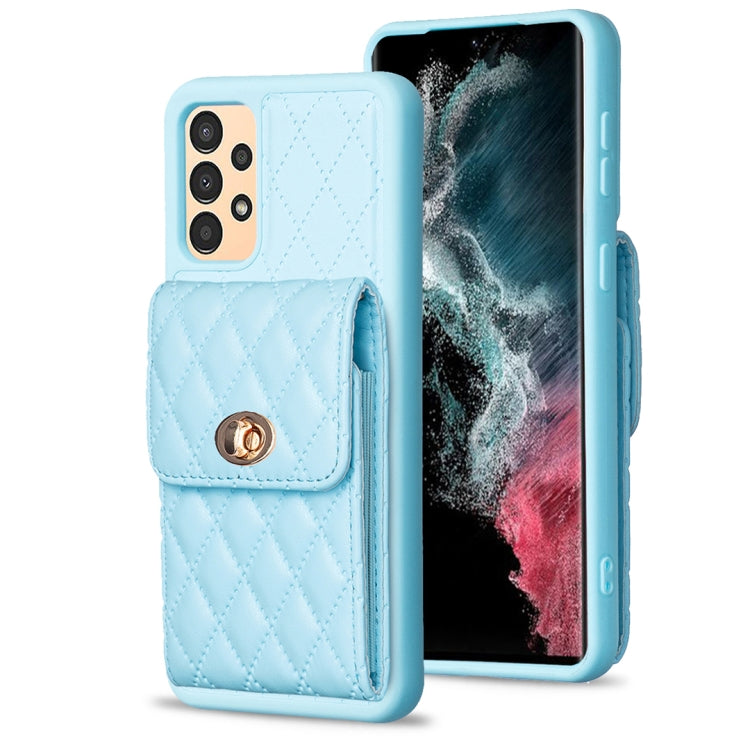 Custodia per telefono in pelle rombica a portafoglio verticale, For Samsung Galaxy A12, For Samsung Galaxy A13 4G, For Samsung Galaxy A34 5G, For Samsung Galaxy A52 4G / 5G