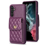 Custodia per telefono in pelle rombica a portafoglio verticale, For Samsung Galaxy A12, For Samsung Galaxy A13 4G, For Samsung Galaxy A34 5G, For Samsung Galaxy A52 4G / 5G