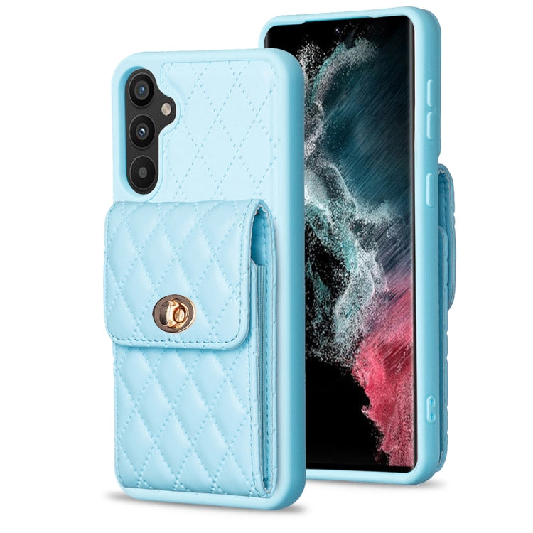 Custodia per telefono in pelle rombica a portafoglio verticale, For Samsung Galaxy A12, For Samsung Galaxy A13 4G, For Samsung Galaxy A34 5G, For Samsung Galaxy A52 4G / 5G