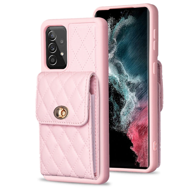 Custodia per telefono in pelle rombica a portafoglio verticale, For Samsung Galaxy A12, For Samsung Galaxy A13 4G, For Samsung Galaxy A34 5G, For Samsung Galaxy A52 4G / 5G