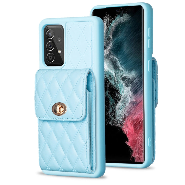 Custodia per telefono in pelle rombica a portafoglio verticale, For Samsung Galaxy A12, For Samsung Galaxy A13 4G, For Samsung Galaxy A34 5G, For Samsung Galaxy A52 4G / 5G