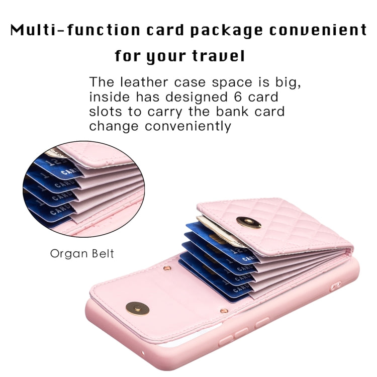 Custodia per telefono in pelle rombica a portafoglio verticale, For Samsung Galaxy A53 5G, For Samsung Galaxy A54 5G