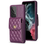Custodia per telefono in pelle rombica a portafoglio verticale, For Samsung Galaxy A53 5G, For Samsung Galaxy A54 5G