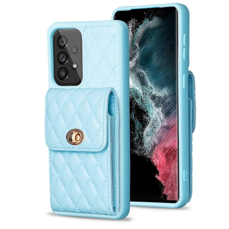Custodia per telefono in pelle rombica a portafoglio verticale, For Samsung Galaxy A53 5G, For Samsung Galaxy A54 5G