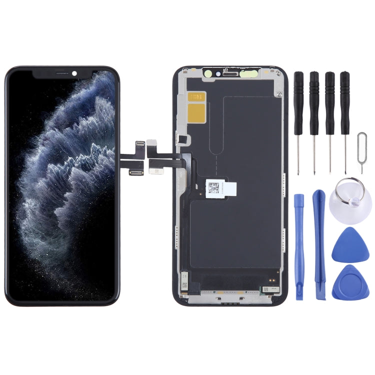 Schermo LCD OLED morbido per assemblaggio completo di digitalizzatore, For iPhone X(Soft OLED), For iPhone XS(Soft OLED), For iPhone XS Max(Soft OLED), For iPhone 11 Pro Max(Soft OLED), For iPhone 11 Pro(Soft OLED), For iPhone 12 Pro Max(Soft OLED)