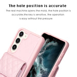 Custodia per telefono in pelle rombica a portafoglio verticale, For Samsung Galaxy S23+ 5G, For Samsung Galaxy S23 Ultra 5G, For Samsung Galaxy S22 Ultra 5G, For Samsung Galaxy S21 FE 5G