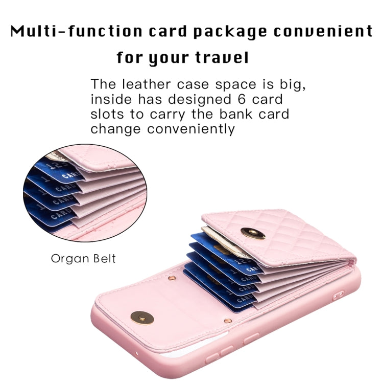 Custodia per telefono in pelle rombica a portafoglio verticale, For Samsung Galaxy S23+ 5G, For Samsung Galaxy S23 Ultra 5G, For Samsung Galaxy S22 Ultra 5G, For Samsung Galaxy S21 FE 5G