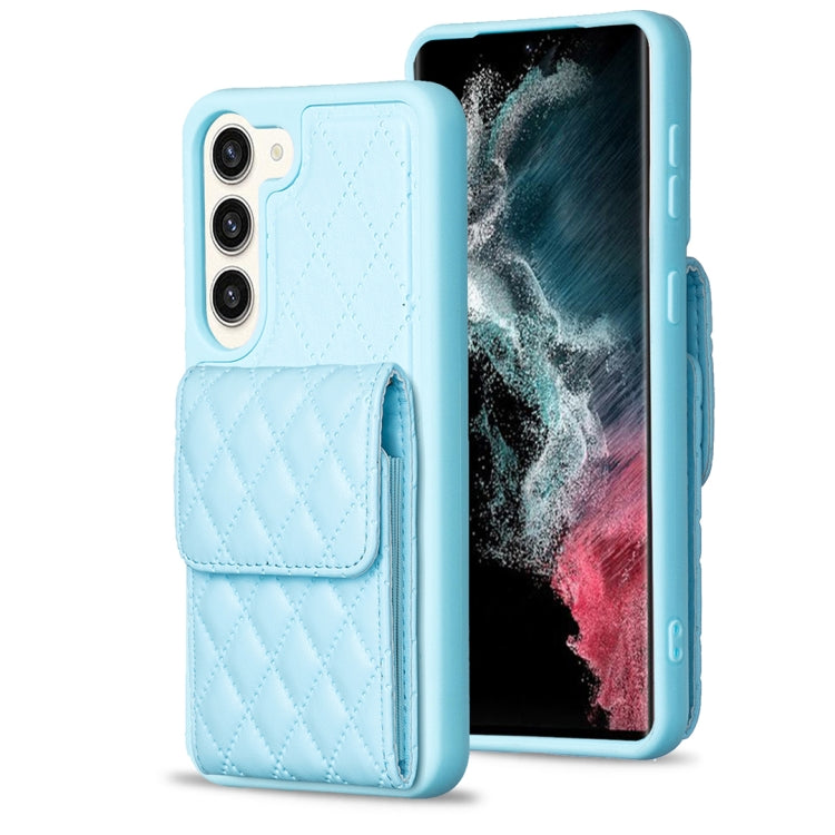 Custodia per telefono in pelle rombica a portafoglio verticale, For Samsung Galaxy S23+ 5G, For Samsung Galaxy S23 Ultra 5G, For Samsung Galaxy S22 Ultra 5G, For Samsung Galaxy S21 FE 5G