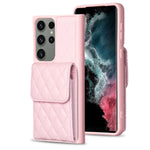 Custodia per telefono in pelle rombica a portafoglio verticale, For Samsung Galaxy S23+ 5G, For Samsung Galaxy S23 Ultra 5G, For Samsung Galaxy S22 Ultra 5G, For Samsung Galaxy S21 FE 5G