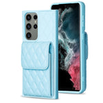 Custodia per telefono in pelle rombica a portafoglio verticale, For Samsung Galaxy S23+ 5G, For Samsung Galaxy S23 Ultra 5G, For Samsung Galaxy S22 Ultra 5G, For Samsung Galaxy S21 FE 5G