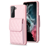 Custodia per telefono in pelle rombica a portafoglio verticale, For Samsung Galaxy S23+ 5G, For Samsung Galaxy S23 Ultra 5G, For Samsung Galaxy S22 Ultra 5G, For Samsung Galaxy S21 FE 5G