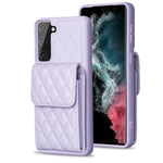 Custodia per telefono in pelle rombica a portafoglio verticale, For Samsung Galaxy S23+ 5G, For Samsung Galaxy S23 Ultra 5G, For Samsung Galaxy S22 Ultra 5G, For Samsung Galaxy S21 FE 5G