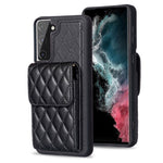 Custodia per telefono in pelle rombica a portafoglio verticale, For Samsung Galaxy S23+ 5G, For Samsung Galaxy S23 Ultra 5G, For Samsung Galaxy S22 Ultra 5G, For Samsung Galaxy S21 FE 5G