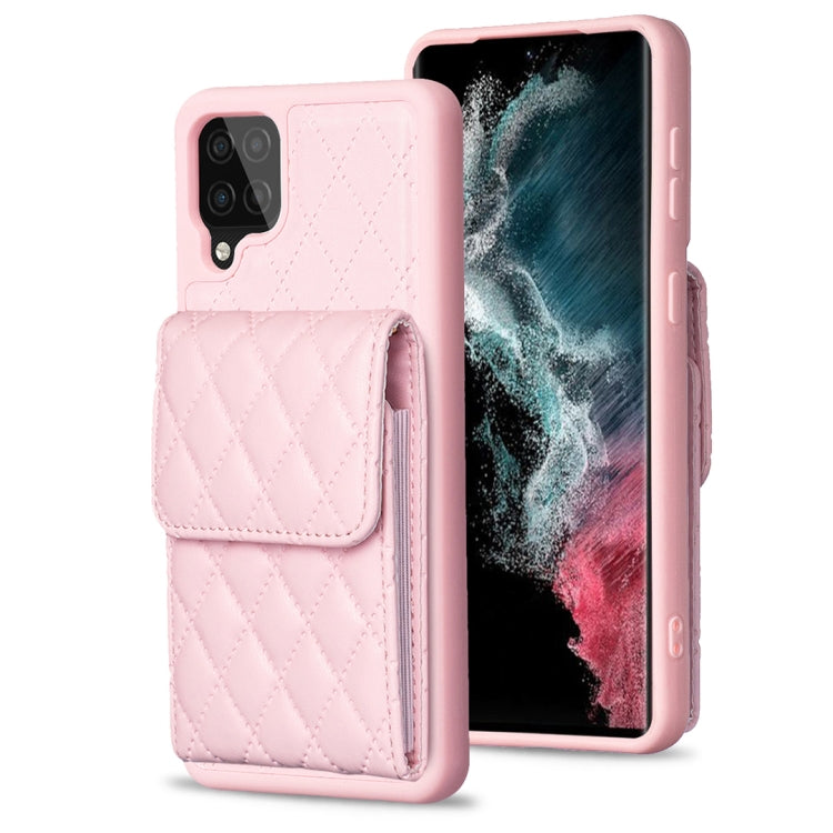 Custodia per telefono in pelle rombica a portafoglio verticale, For Samsung Galaxy A12, For Samsung Galaxy A13 4G, For Samsung Galaxy A34 5G, For Samsung Galaxy A52 4G / 5G