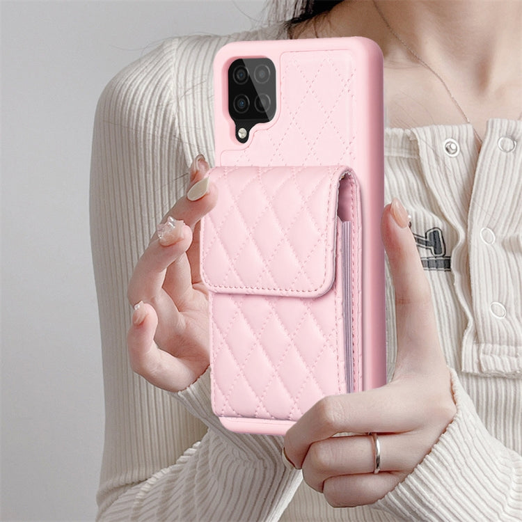 Custodia per telefono in pelle rombica a portafoglio verticale, For Samsung Galaxy A12, For Samsung Galaxy A13 4G, For Samsung Galaxy A34 5G, For Samsung Galaxy A52 4G / 5G