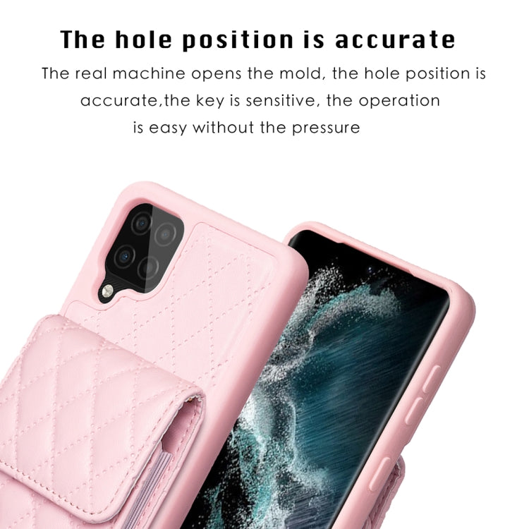 Custodia per telefono in pelle rombica a portafoglio verticale, For Samsung Galaxy A12, For Samsung Galaxy A13 4G, For Samsung Galaxy A34 5G, For Samsung Galaxy A52 4G / 5G