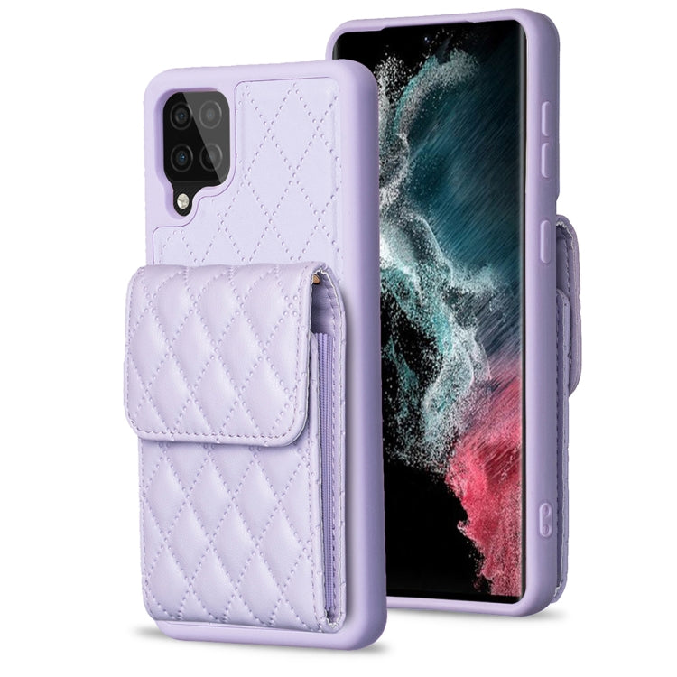 Custodia per telefono in pelle rombica a portafoglio verticale, For Samsung Galaxy A12, For Samsung Galaxy A13 4G, For Samsung Galaxy A34 5G, For Samsung Galaxy A52 4G / 5G