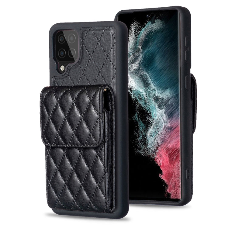 Custodia per telefono in pelle rombica a portafoglio verticale, For Samsung Galaxy A12, For Samsung Galaxy A13 4G, For Samsung Galaxy A34 5G, For Samsung Galaxy A52 4G / 5G