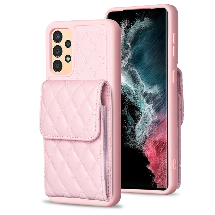 Custodia per telefono in pelle rombica a portafoglio verticale, For Samsung Galaxy A12, For Samsung Galaxy A13 4G, For Samsung Galaxy A34 5G, For Samsung Galaxy A52 4G / 5G